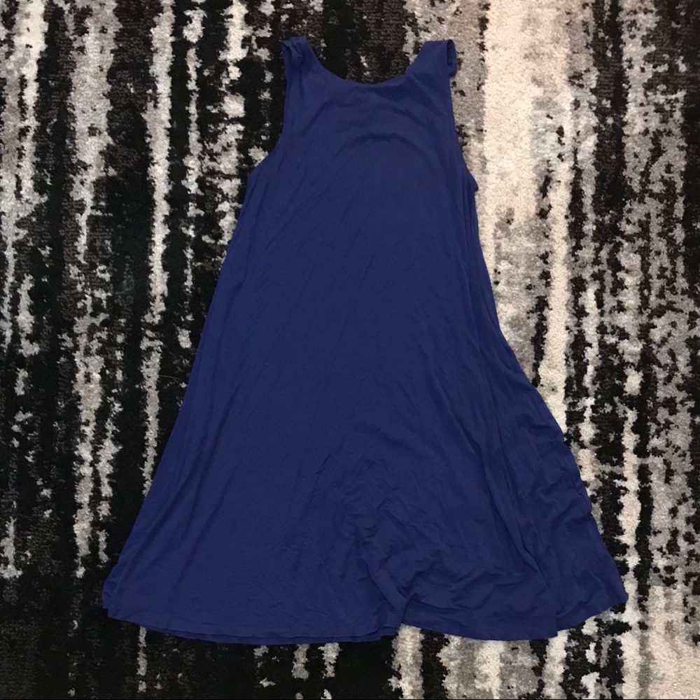 Like new old navy jersey navy swing dress tall L